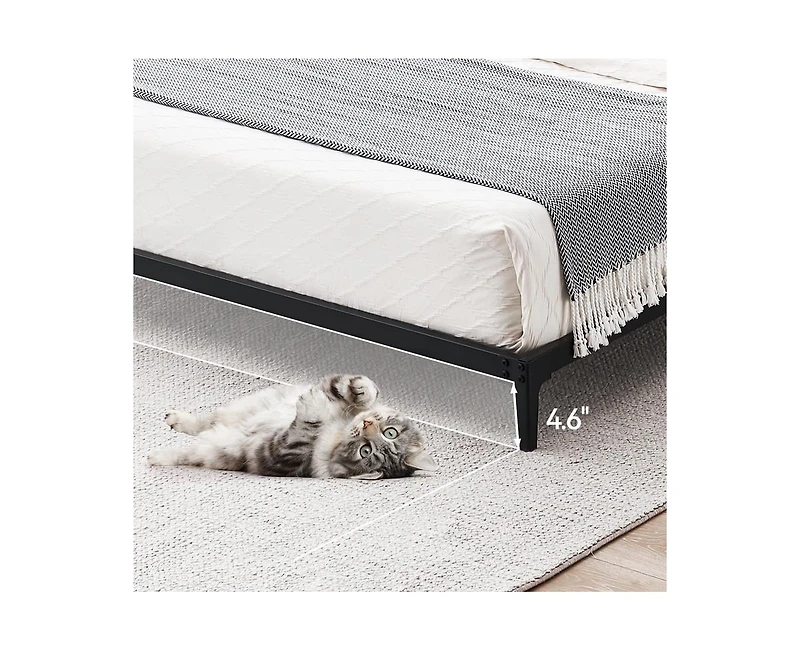 gaomon Bed Frame Heavy Duty Metal Mattress Foundation Platform Sturdy Steel Slat No Box Spring Needed, Easy Assembly