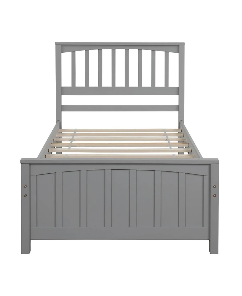 Slickblue Wood Platform Bed Twin size Platform Bed