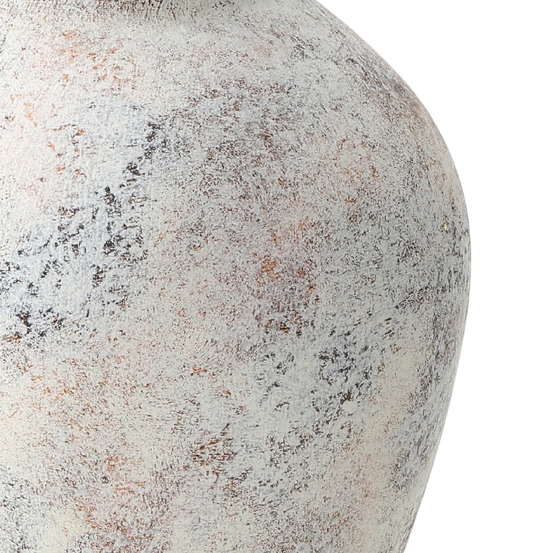 LuxenHome Marble White Inch Tall Stoneware Table Vase