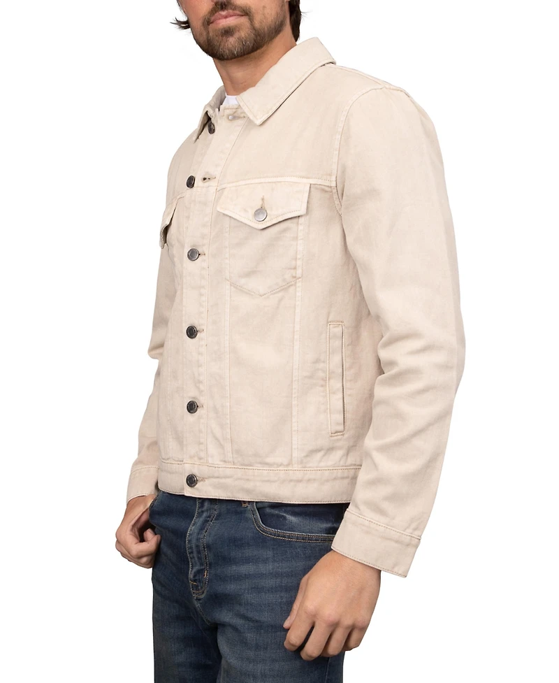 Bagatelle Homme Men's Garment Washed Cotton Trucker Jacket