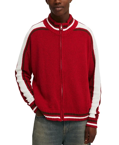 Cotton On Men's Knitted Bomber Jacket