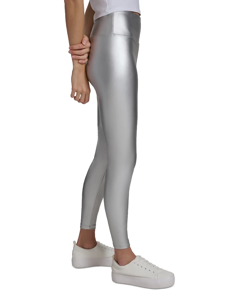 Andrew Marc Sport Women's Metallic Faux-Leather Leggings