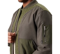 Bass Outdoor Men's Hero Mixed Media Zip-Front Bomber Jacket