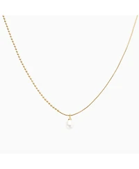 Bearfruit Jewelry Sterling Silver 18k Gold Plated Maggie Pearl Pendant Necklace