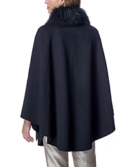 Julia & Stella by Maximilian Women's Cashmere Cape with Buckle Detail
