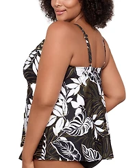 Miraclesuit Plus Size Elle Dorado Love Knot Underwired Tankini Top