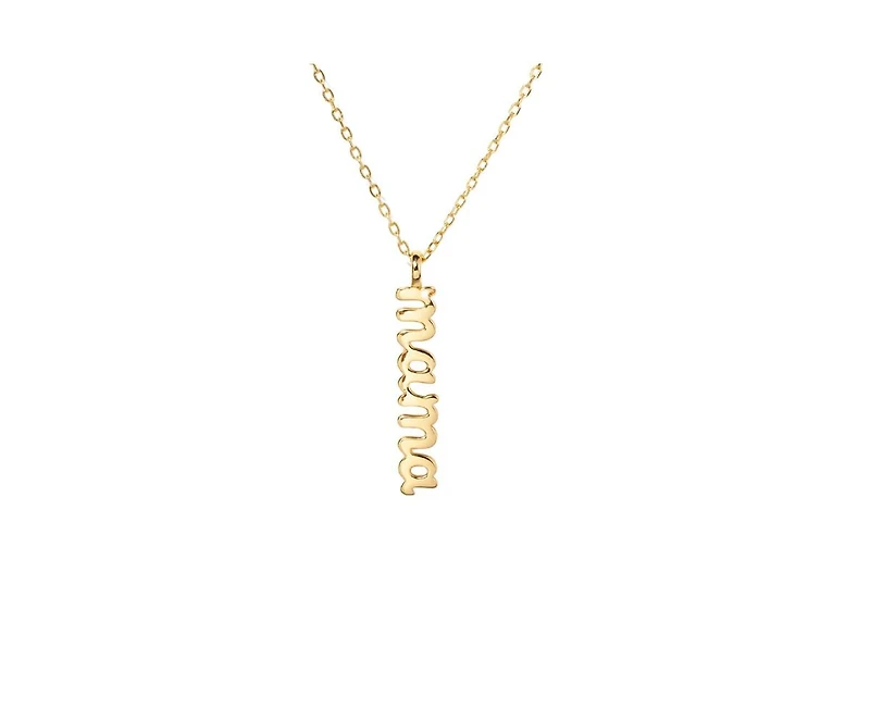Mama Pendant Charm Necklace in 14K Gold-Plated Sterling Silver