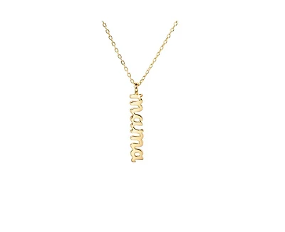 Mama Pendant Charm Necklace in 14K Gold-Plated Sterling Silver