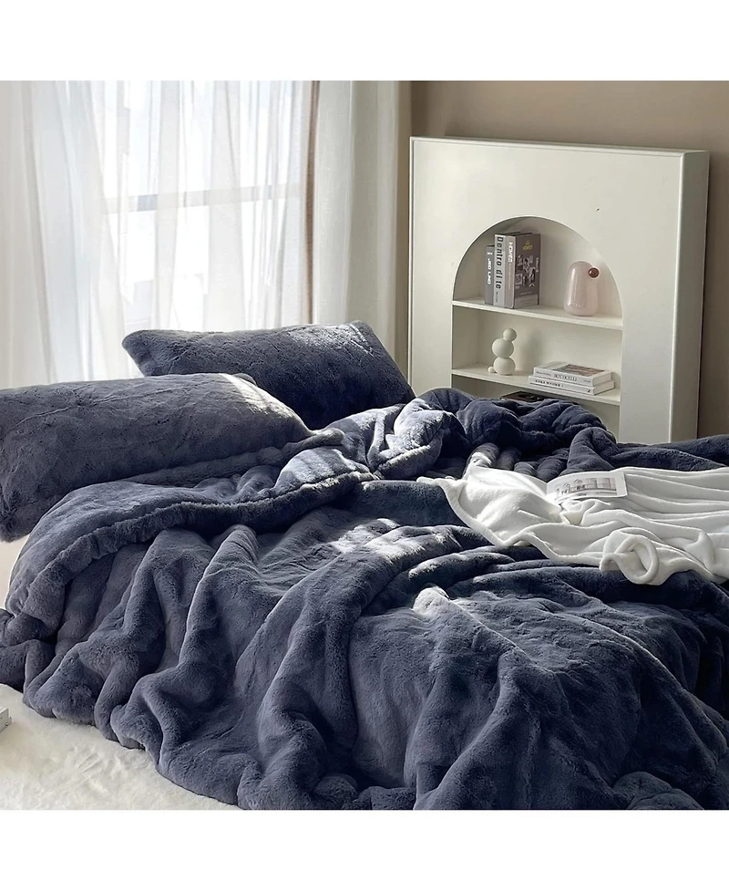 Coma Inducer Chunky Bunny Oversized King Comforter Set - Blue Steel