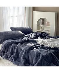 Coma Inducer Chunky Bunny Oversized King Comforter Set - Blue Steel