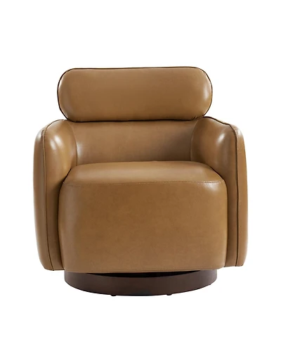 Hulala Home Rick Modern Swivel Chair with Adjustable Headrest