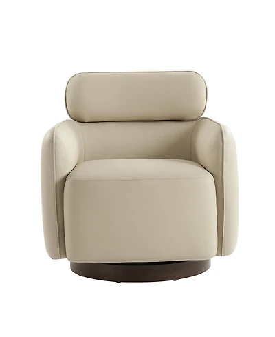 Hulala Home Rick Modern Swivel Chair with Adjustable Headrest
