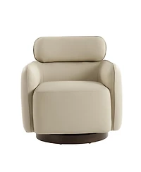 Hulala Home Rick Modern Swivel Chair with Adjustable Headrest