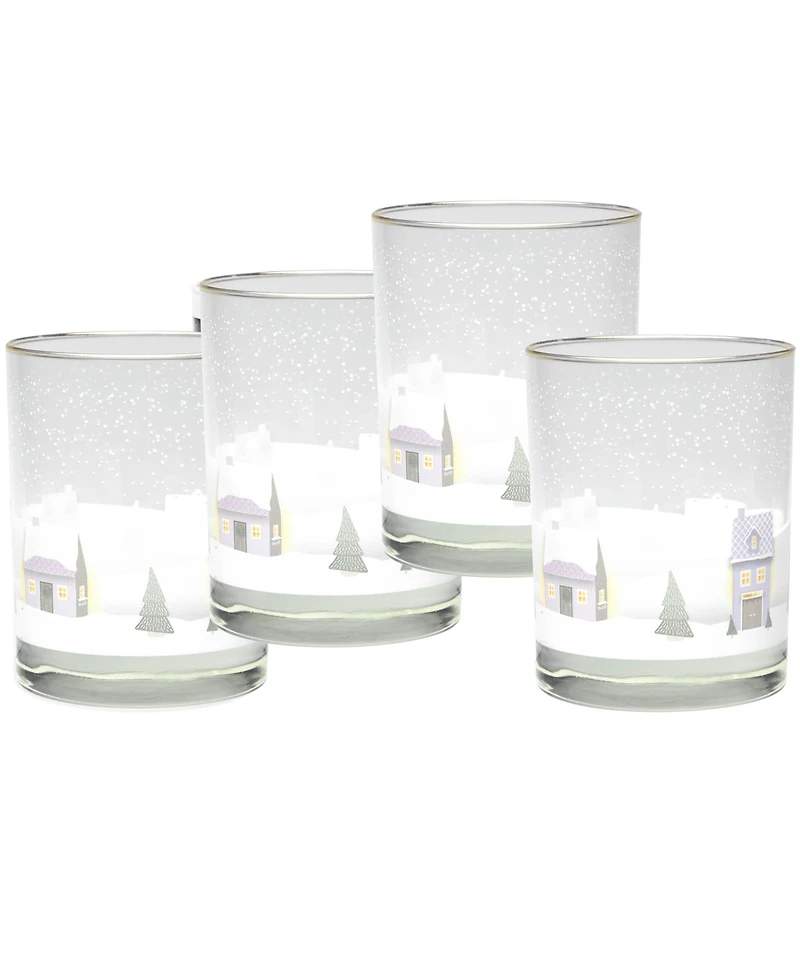 Culver Double Old-Fashioned Glass, Set of 4