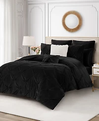 Juicy Couture Kiss Pleat Plush 5-Pc. Comforter Set, Full/Queen