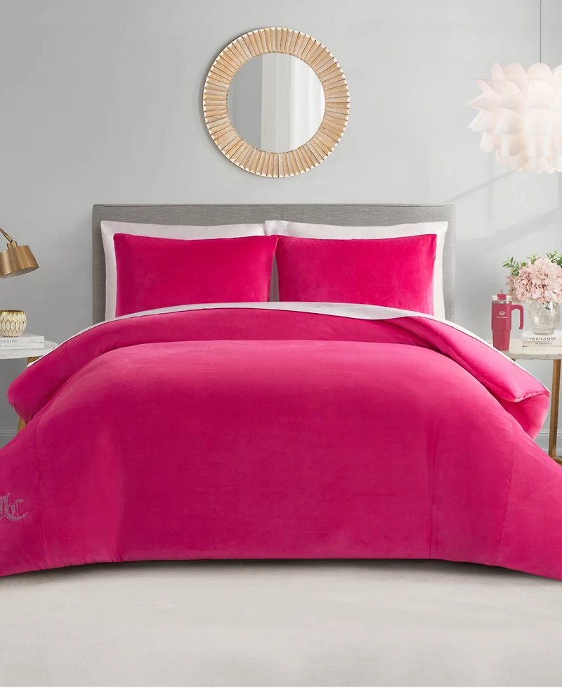 Juicy Couture Velour 3-Pc. Comforter Set