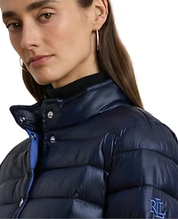 Lauren Ralph Lauren Women's Snap-Front Stand-Collar Packable Coat