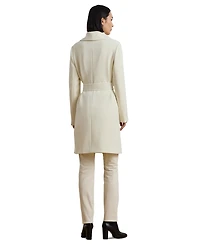 Lauren Ralph Lauren Women's Crepe Belted Wrap Coat