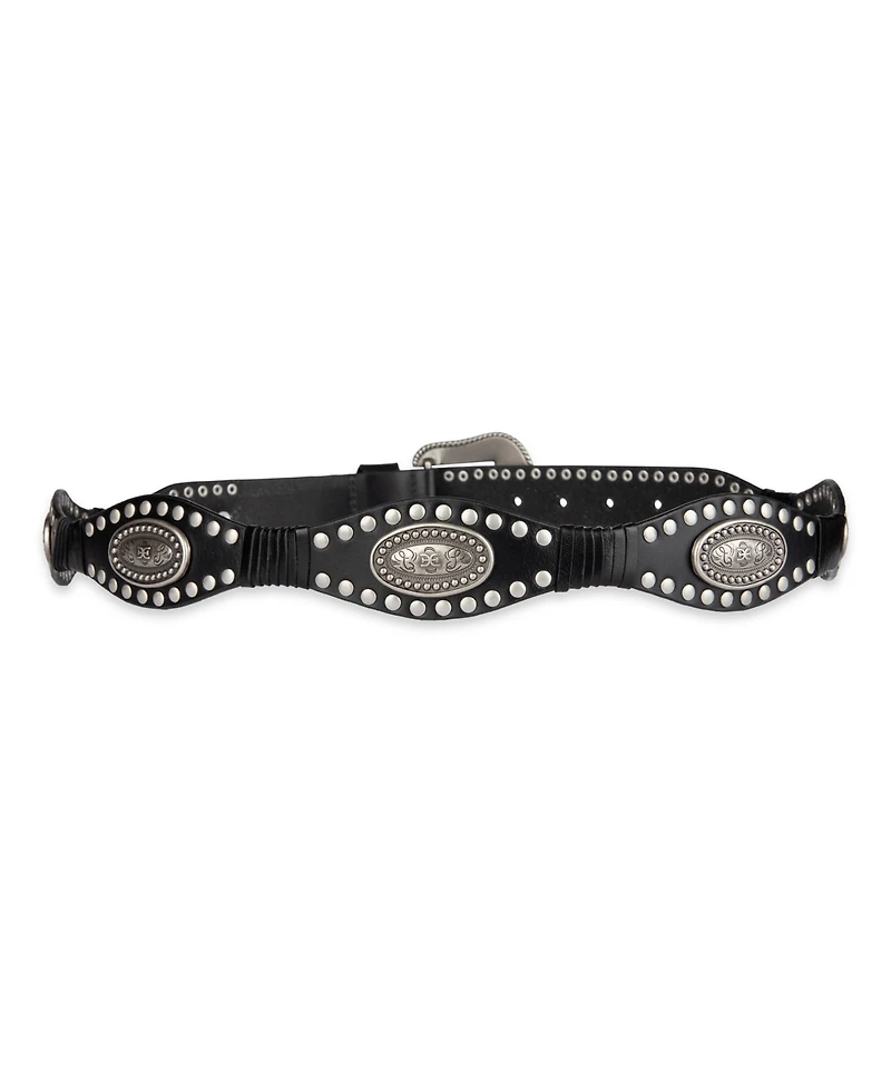 Sam Edelman Women's Western Concho Scalloped Belt