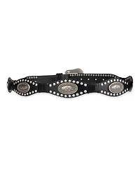 Sam Edelman Women's Western Concho Scalloped Belt