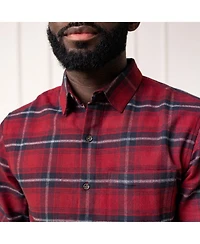 Hope & Henry Men's Brushed Flannel Button Down Shirt