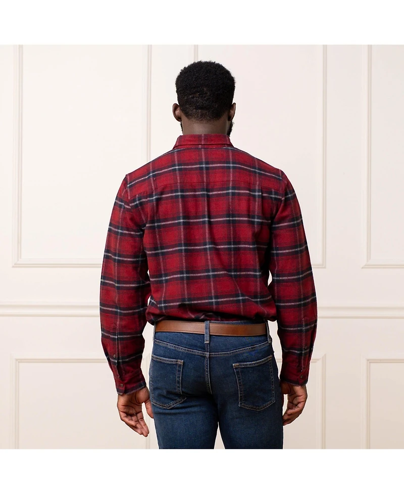 Hope & Henry Men's Brushed Flannel Button Down Shirt