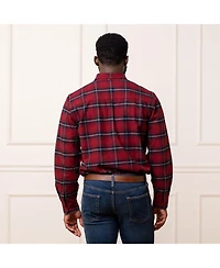 Hope & Henry Men's Brushed Flannel Button Down Shirt