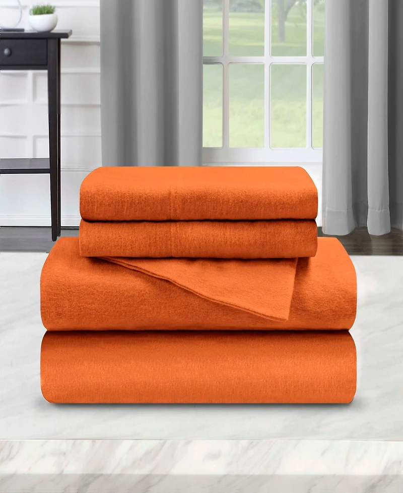 Superior Paisley or Solid Flannel Cotton Deep Pocket Sheet Set