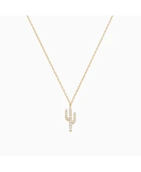 Bearfruit Jewelry Crystal Cactus Pendant Necklace