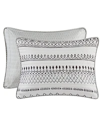 Madison Park Fraser Reversible Printed Microfiber Seersucker 3-Pc. Quilt Set, Full/Queen