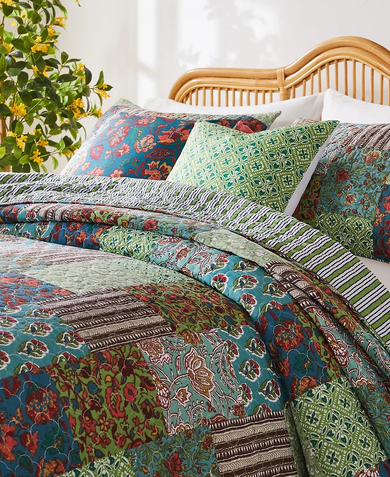 Greenland Home Fashions Jasmin Vintage Boho Reversible 2-Pc. Quilt Set, Twin/Twin Xl