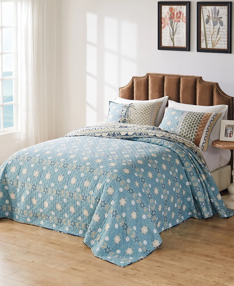 Greenland Home Fashions Thalia 3-Pc. Bedspread Set, Queen