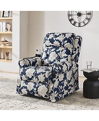 Hulala Home Ruprecht Farmhouse Lift Assist Power Recliner with Massage Heat and Manual Headrest