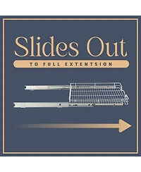 Florida Brands Pull Out Cabinet Organizer with Chrome Finish 17 x 21 In