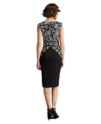 Tadashi Shoji Women's Kiran Floral Embroidered Cocktail Dress