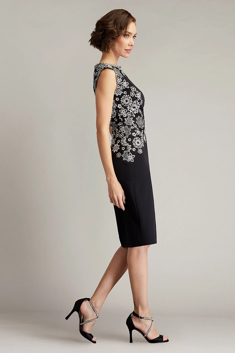 Tadashi Shoji Women's Kiran Floral Embroidered Cocktail Dress