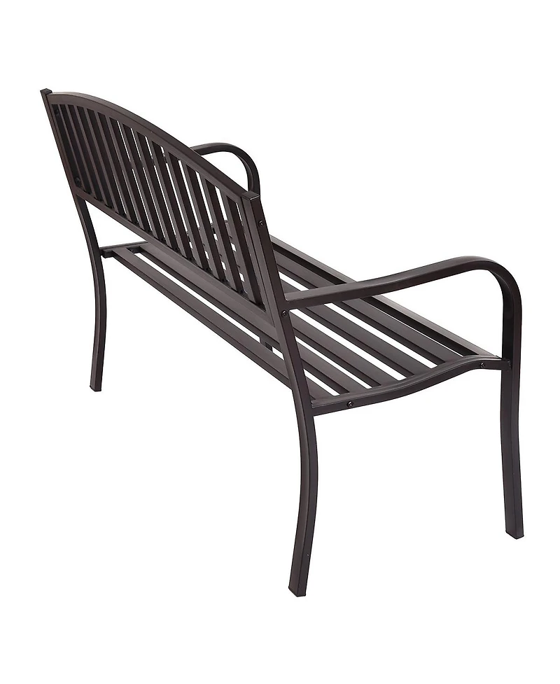 Sugift 50 Inch Patio Garden Bench Loveseats for Outdoor