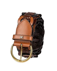 Sam Edelman Women's Casual Woven Linked Genuine Leather Belt