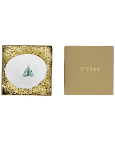 Vietri Lastra Holiday Small Oval Bowl