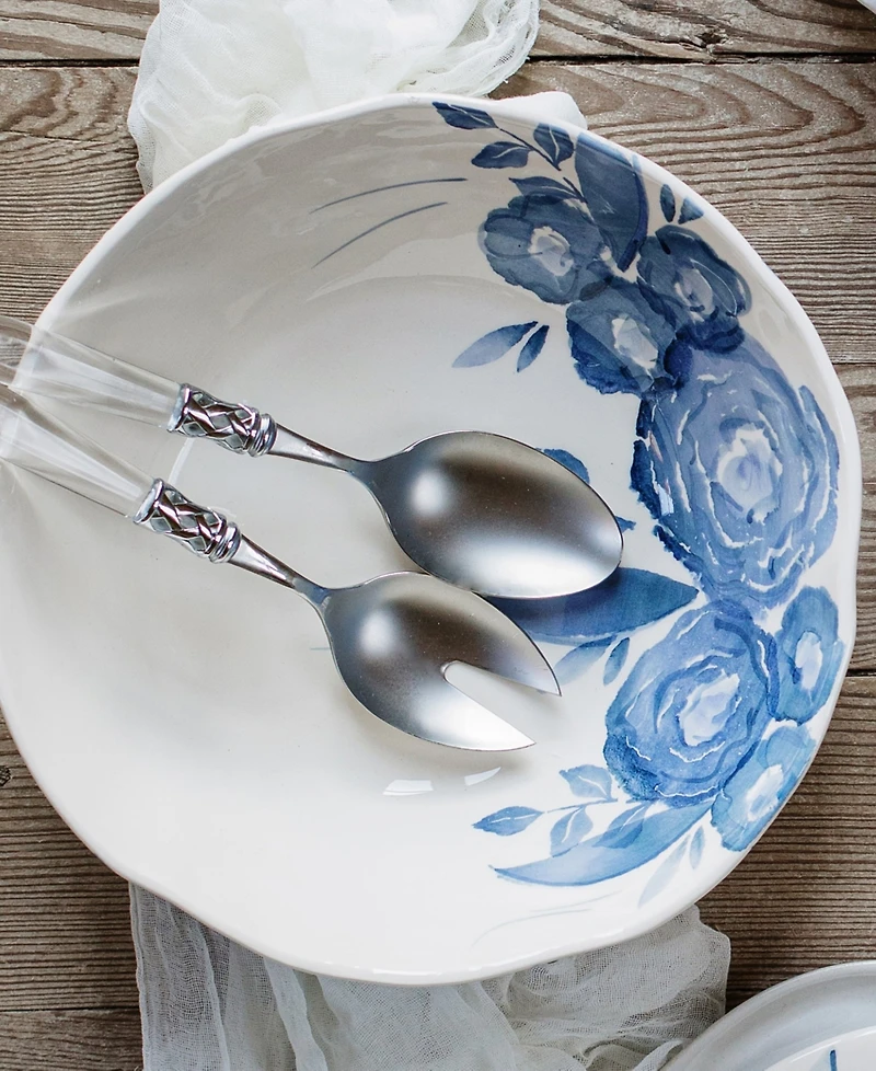 Vietri Camellia Shallow Serving Bowl