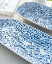 Vietri Uccello Long Oval Platter