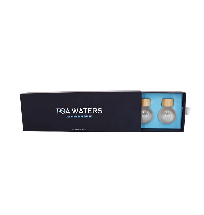 Toa Waters - Liquid Bath Bombs and Bath Accessory Surprise Gift Set