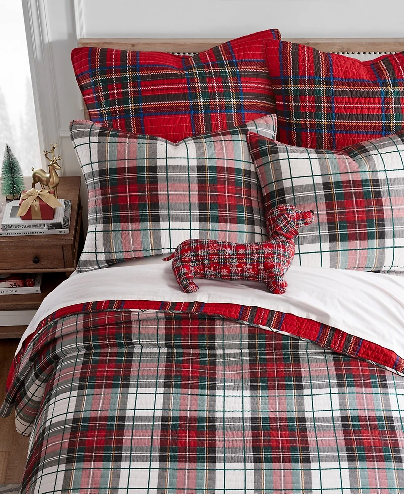 Levtex Spencer Plaid Reversible Bedspread, Full