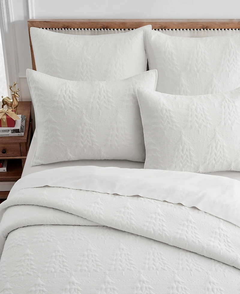 Levtex O Christmas Tree Stitching 3-Pc. Bedspread Set