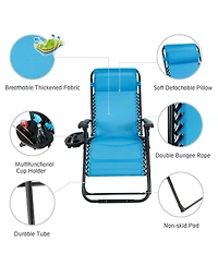 Inolait Sugift Oversize Lounge Chair with Cup Holder of Heavy Duty for outdoor