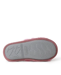 Dearfoams Girls Lana Fuzzy Slide Slipper Bird