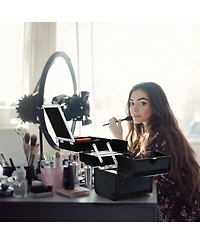 Byootique Makeup Train Case Cosmetic Organizer