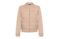 Olsen Mixed Media Zip Front Jacket