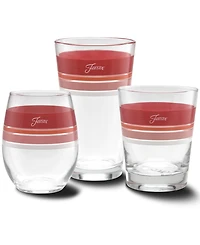 Fiesta Sunset Horizon Edgeline Tapered Cooler Glass, Set of 4