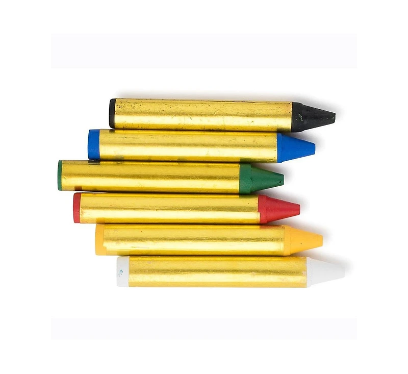 Dress Up America 6 Face Paint Crayons - Blister Pack